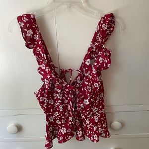 Free people floral top!